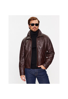 Trussardi Кожено яке 52S00933 Кафяв Regular Fit - Pepit.bg