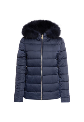 Trussardi Пухено яке 56S00358 Тъмносин Regular Fit - Pepit.bg