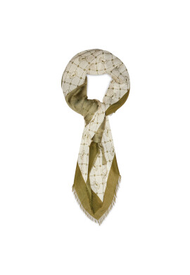 Trussardi Шал Monogram Print 57Z00262 Зелен - Pepit.bg