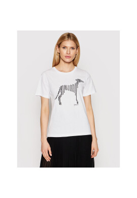 Trussardi Тишърт 56T00357 Бял Regular Fit - Pepit.bg