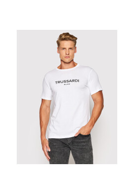 Trussardi Тишърт Logo 52T00509 Бял Regular Fit - Pepit.bg