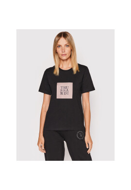 Trussardi Тишърт Logo 56T00505 Черен Regular Fit - Pepit.bg