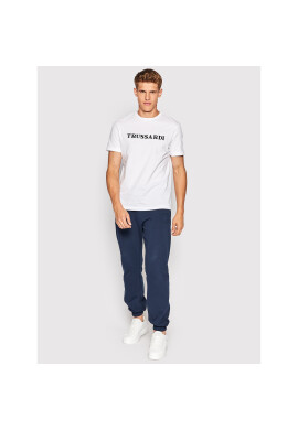 Trussardi Тишърт Logo Print 52T00629 Бял Regular Fit - Pepit.bg