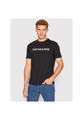 Trussardi Тишърт Logo Print 52T00629 Черен Regular Fit - Pepit.bg