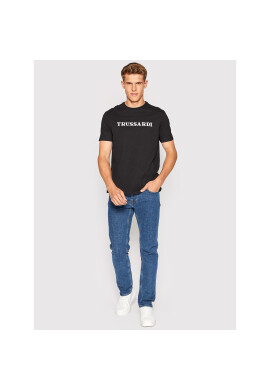 Trussardi Тишърт Logo Print 52T00629 Черен Regular Fit - Pepit.bg