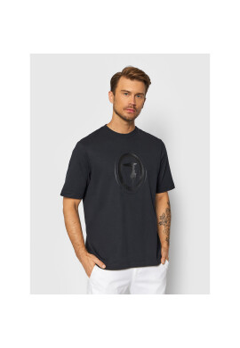 Trussardi Тишърт Logo Strong 52T00539 Черен Regular Fit - Pepit.bg