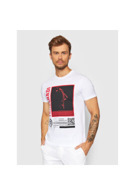 Trussardi Тишърт Print 52T00512 Бял Regular Fit - Pepit.bg