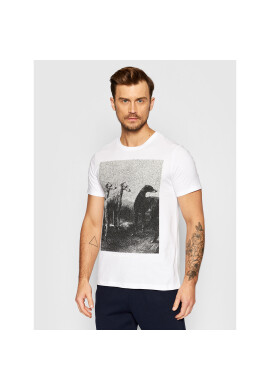 Trussardi Тишърт Print 52T00532 Бял Regular Fit - Pepit.bg