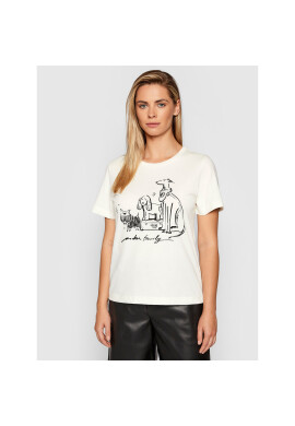 Trussardi Тишърт Print 56T00408 Бежов Regular Fit - Pepit.bg