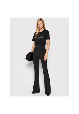 Trussardi Тишърт Printed Logo 56T00442 Черен Regular Fit - Pepit.bg