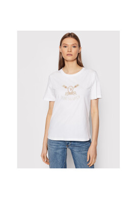 Trussardi Тишърт Printed Logo 56T00481 Бял Regular Fit - Pepit.bg