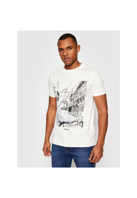 Trussardi Тишърт Pure 52T00459 Бял Regular Fit - Pepit.bg