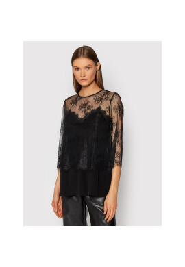 TWINSET Блуза 212LL2DBB Черен Regular Fit - Pepit.bg