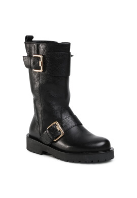TWINSET Ботуши Biker 202TCT110 Черен - Pepit.bg