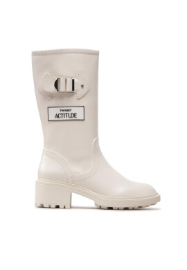 TWINSET Ботуши Biker 222ACP282 Бял - Pepit.bg