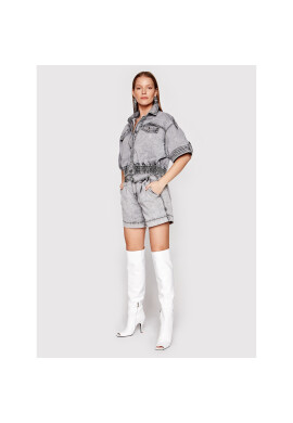 TWINSET Дънкови шорти 211MT2567 Сив Regular Fit - Pepit.bg