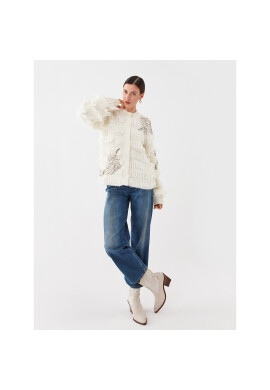 TWINSET Кардиган 232TP3130 Екрю Regular Fit - Pepit.bg