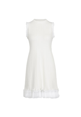TWINSET Коктейлна рокля 191TT3044 Бял Regular Fit - Pepit.bg