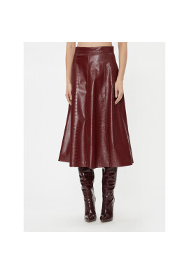 TWINSET Кожена пола 232TT2235 Бордо Regular Fit - Pepit.bg