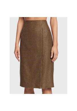 TWINSET Миди пола 222TT2315 Кафяв Regular Fit - Pepit.bg