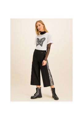 TWINSET Панталони тип кюлоти 192TP2097 Черен Regular Fit - Pepit.bg