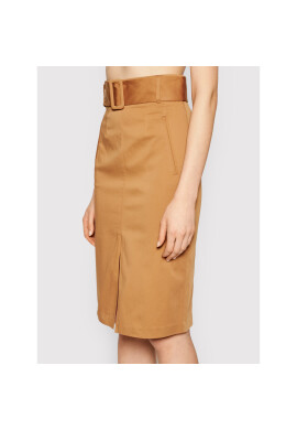 TWINSET Пола тип молив 211MT2073 Кафяв Regular Fit - Pepit.bg