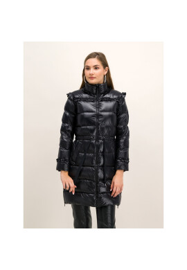 TWINSET Пухено яке 192TP2201 Черен Regular Fit - Pepit.bg