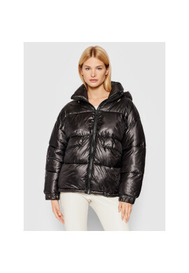 TWINSET Пухено яке 212TP214E Черен Regular Fit - Pepit.bg