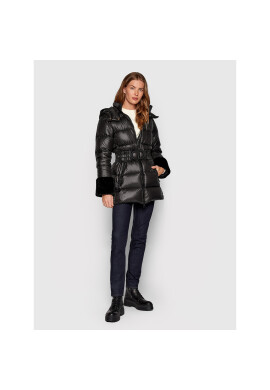 TWINSET Пухено яке 222TP2203 Черен Regular Fit - Pepit.bg