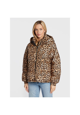 TWINSET Пухено яке 222TP2720 Кафяв Regular Fit - Pepit.bg