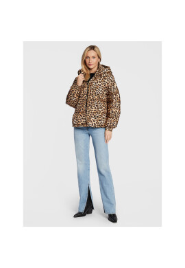 TWINSET Пухено яке 222TP2720 Кафяв Regular Fit - Pepit.bg