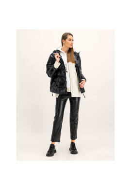 TWINSET Пухено яке 192TP2500 Черен Regular Fit - Pepit.bg