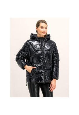 TWINSET Пухено яке 192TP2500 Черен Regular Fit - Pepit.bg