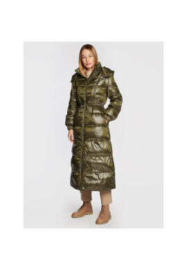 TWINSET Пухено яке 222TT2210 Зелен Regular Fit - Pepit.bg