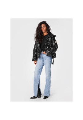 TWINSET Пухено яке 222TT2221 Черен Regular Fit - Pepit.bg