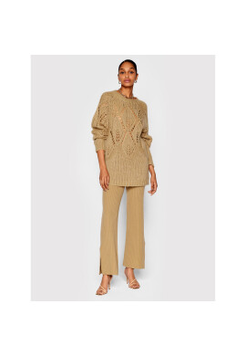 TWINSET Пуловер 222TP3232 Кафяв Oversize - Pepit.bg