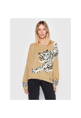 TWINSET Пуловер 222TP3570 Кафяв Regular Fit - Pepit.bg