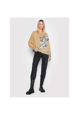 TWINSET Пуловер 222TP3570 Кафяв Regular Fit - Pepit.bg