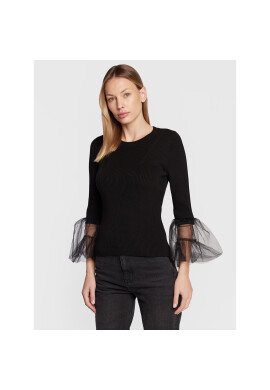 TWINSET Пуловер 222TT3101 Черен Slim Fit - Pepit.bg