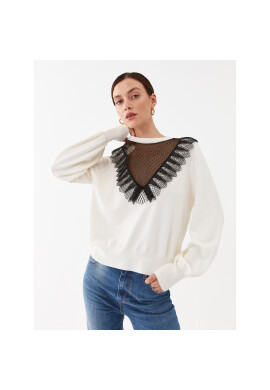 TWINSET Пуловер 232TP3422 Екрю Regular Fit - Pepit.bg