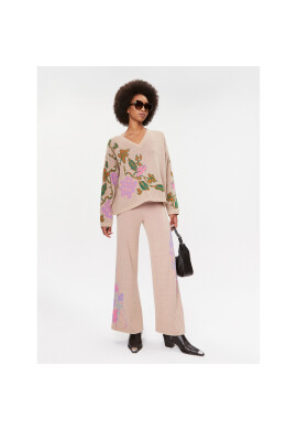 TWINSET Пуловер 232TP3680 Бежов Loose Fit - Pepit.bg