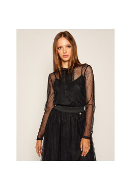 TWINSET Риза 202TP2205 Черен Regular Fit - Pepit.bg