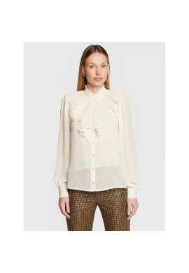 TWINSET Риза 222TT2082 Екрю Regular Fit - Pepit.bg