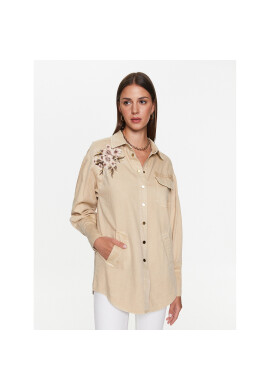 TWINSET Риза 231TT2392 Бежов Regular Fit - Pepit.bg