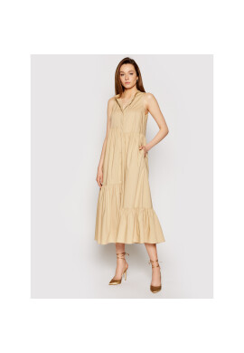 TWINSET Рокля тип риза 211TT2458 Кафяв Regular Fit - Pepit.bg