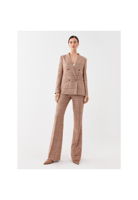 TWINSET Сако 232TP2751 Кафяв Regular Fit - Pepit.bg