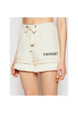 TWINSET Шорти от плат 211LL2VJJ Бежов Regular Fit - Pepit.bg