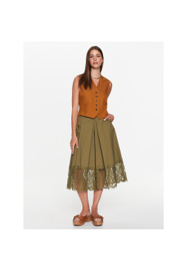 TWINSET Шорти от плат 231TT2085 Зелен Regular Fit - Pepit.bg