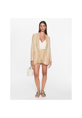 TWINSET Шорти от плат 231TT2382 Бежов Regular Fit - Pepit.bg