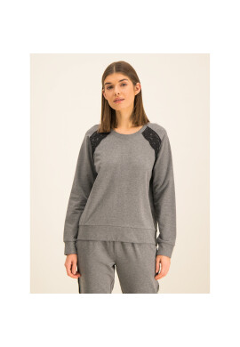 TWINSET Суитшърт 192LI2MCC Сив Regular Fit - Pepit.bg